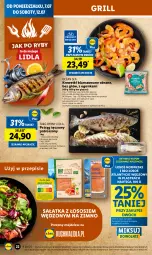 Gazetka promocyjna Lidl - GAZETKA - Gazetka - ważna od 09.07 do 09.07.2025 - strona 22 - produkty: Sałatka, Sos, Pstrąg tęczowy, Sałat, Pstrąg, Krewetki, Grill, Lazur