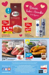 Gazetka promocyjna Auchan - Gazetka Ceny w dół Część 3 Moje Auchan - Gazetka - ważna od 24.01 do 24.01.2024 - strona 4 - produkty: Por, Kawa ziarnista, Dezodorant, Kawa, Kiełbasa, Antyperspirant, Segafredo, Nivea, Kiełbasa śląska