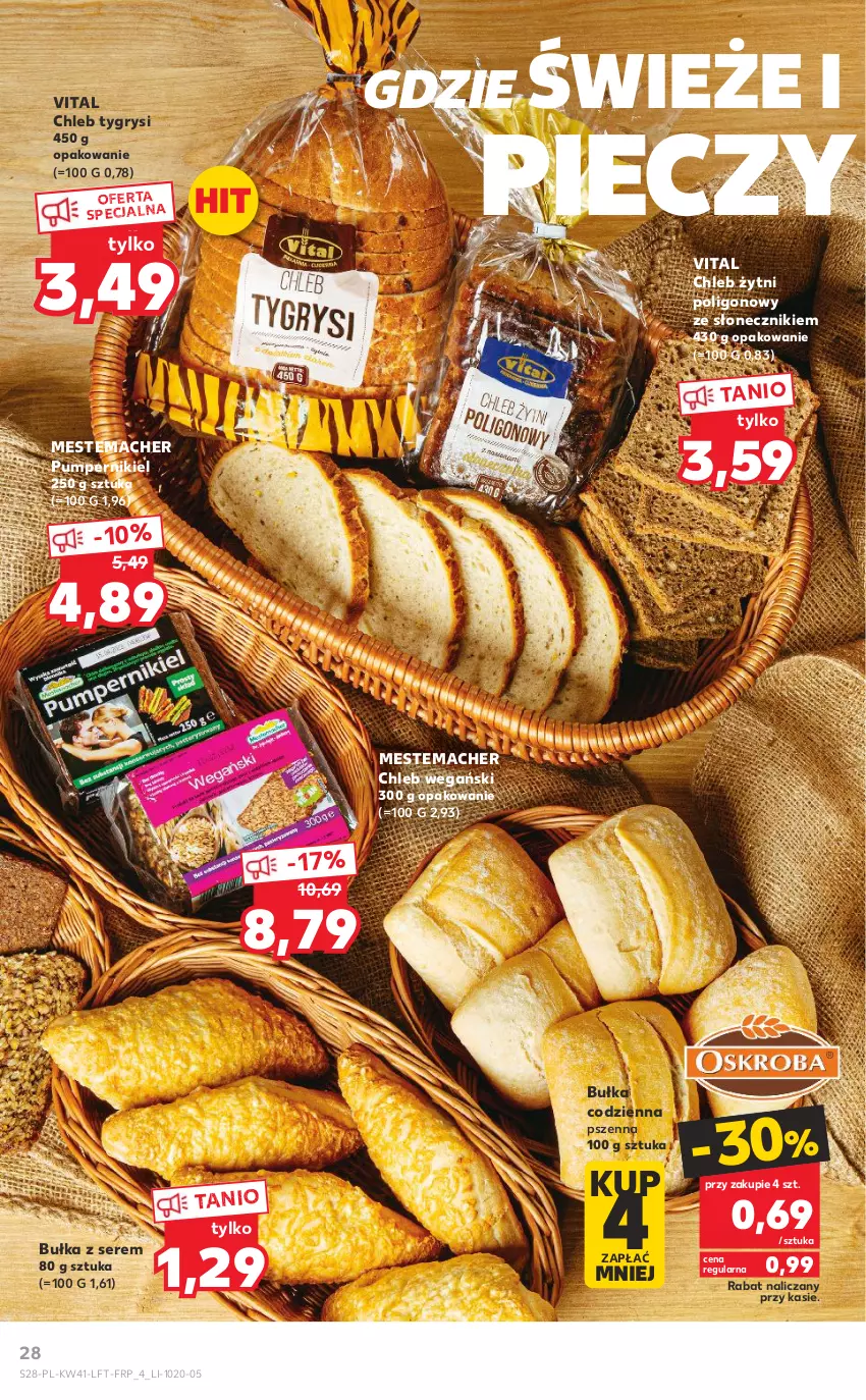 Gazetka promocyjna Kaufland - OFERTA TYGODNIA - ważna 13.10 do 19.10.2022 - strona 28 - produkty: Bułka, Chleb, Gry, Piec, Ser