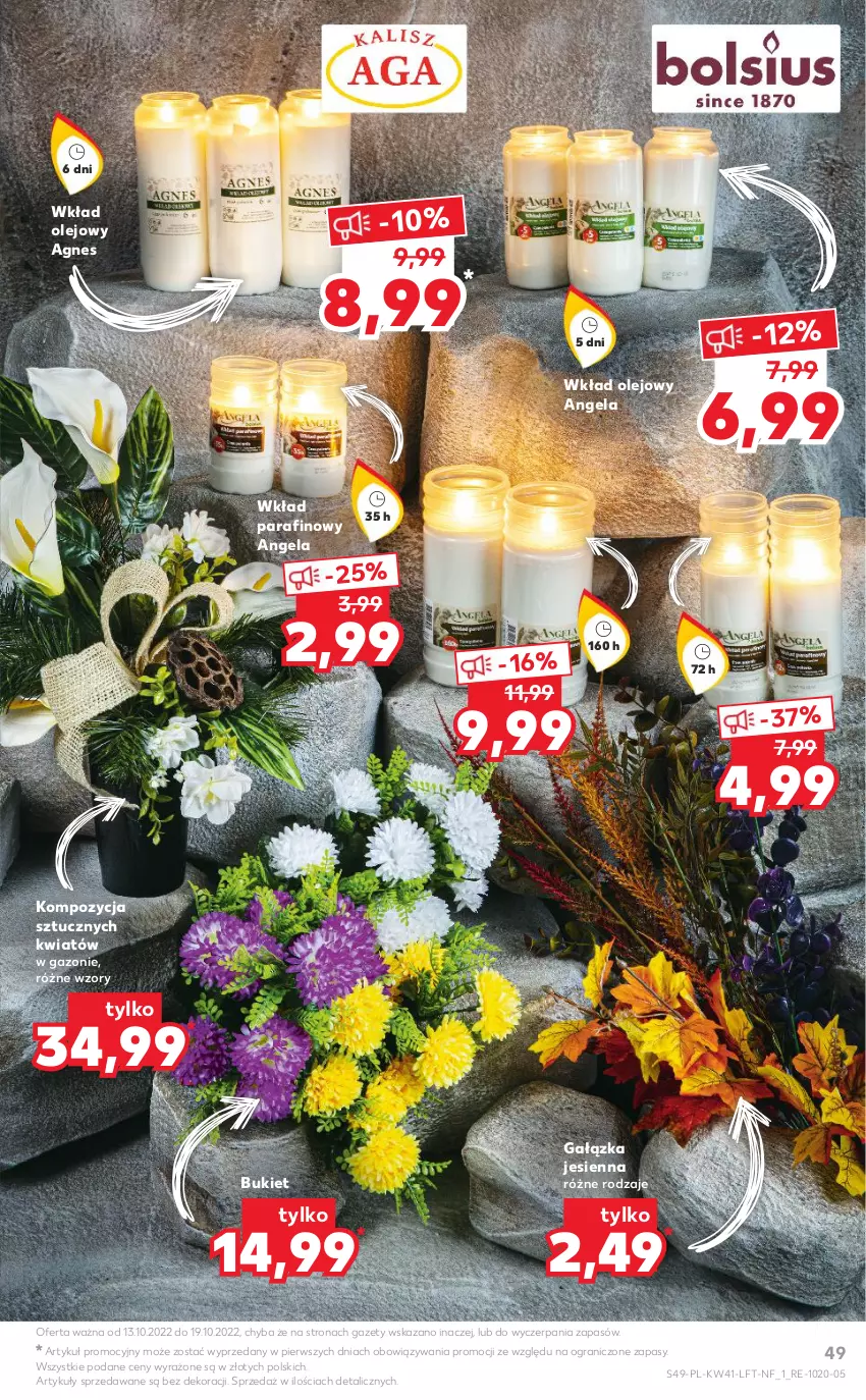 Gazetka promocyjna Kaufland - OFERTA TYGODNIA - ważna 13.10 do 19.10.2022 - strona 49 - produkty: Bukiet, Gra, Olej, Wkład olejowy