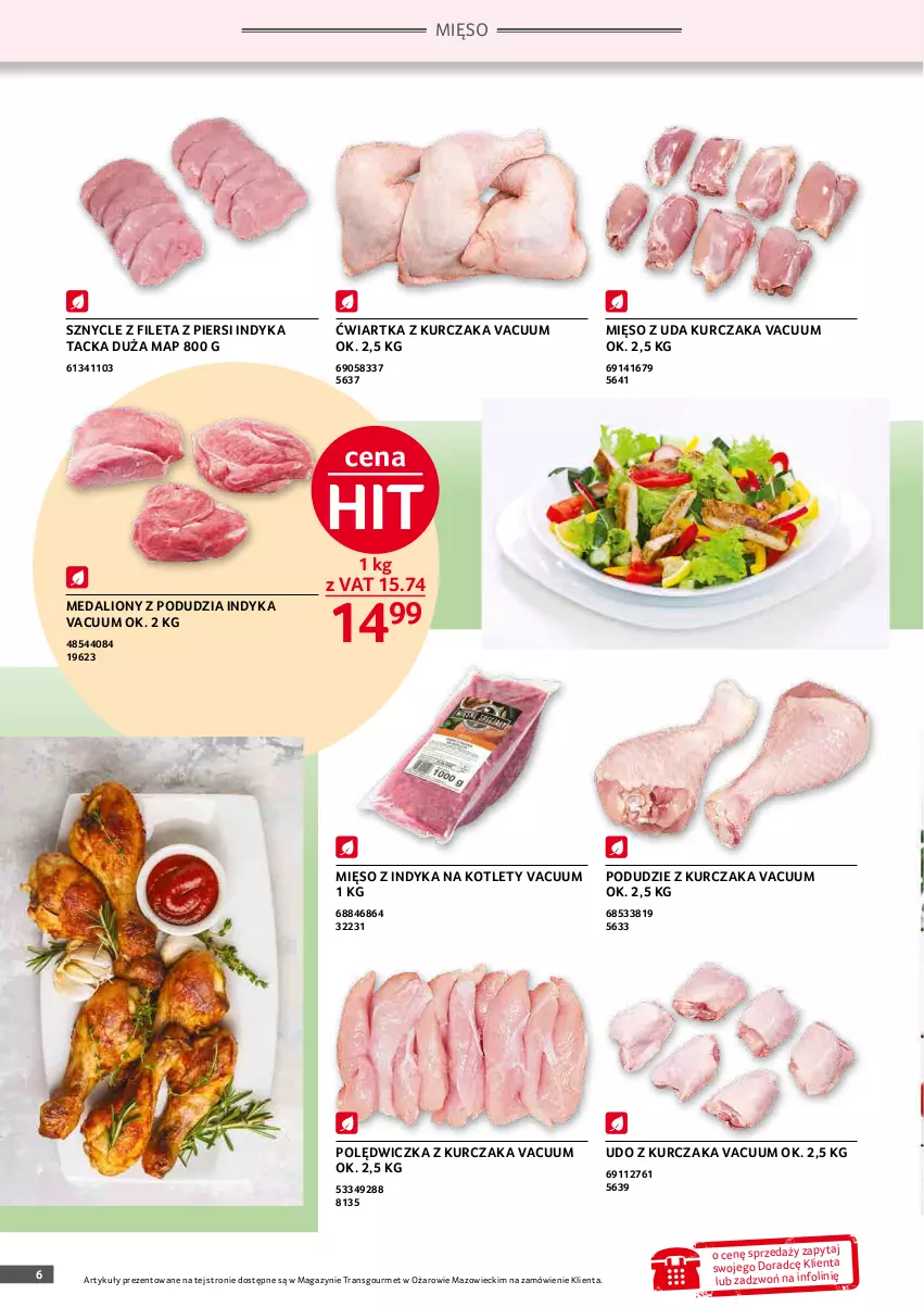 Gazetka promocyjna Selgros - Oferta gastronomiczna - ważna 01.01 do 31.01.2022 - strona 6 - produkty: Kotlet, Kurczak, Lion, Mięso, Mięso z indyka, Mięso z uda kurczaka, Podudzie z kurczaka, Tran, Udo z kurczaka