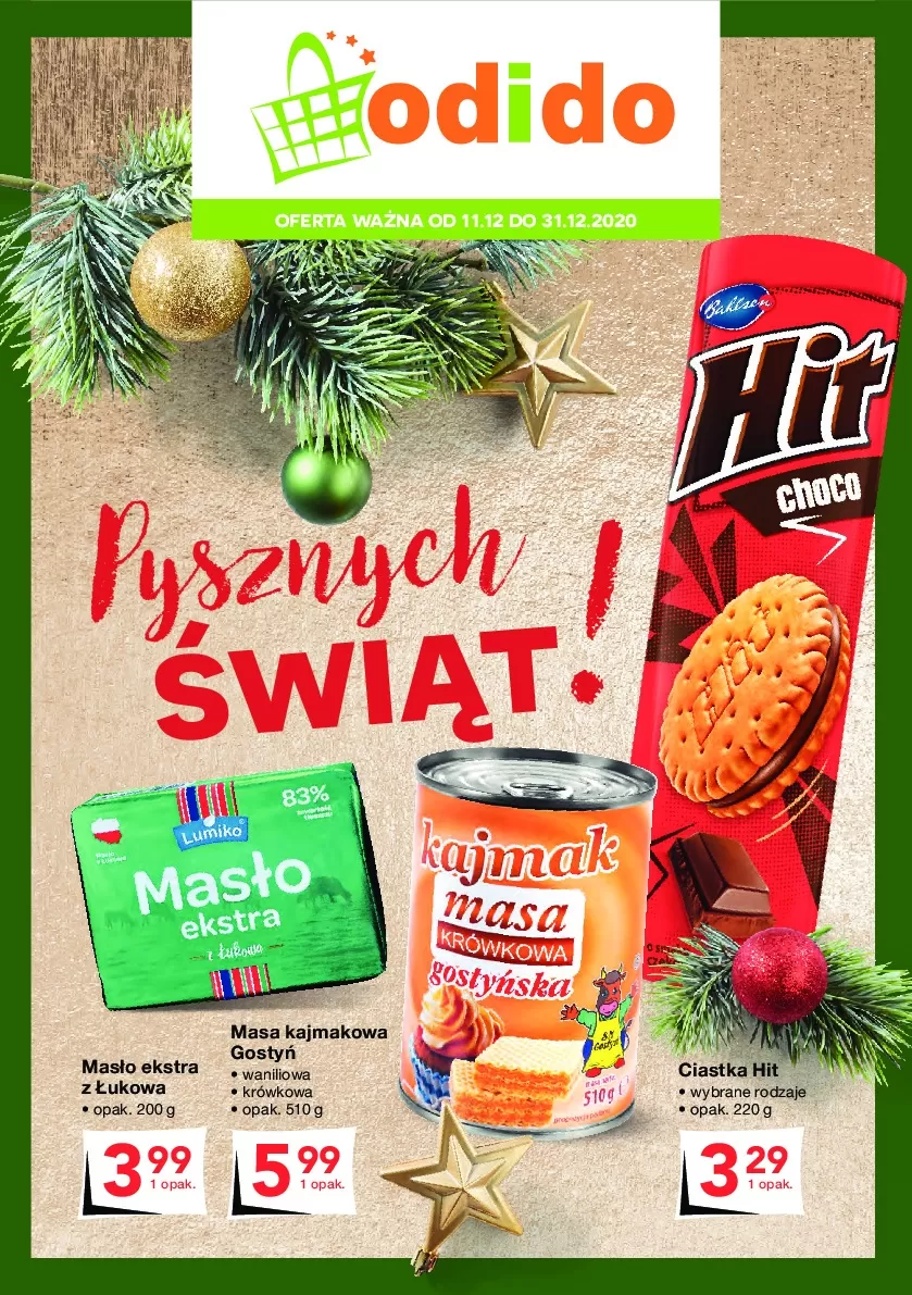 Gazetka promocyjna Odido - Pysznych Świąt - ważna 11.12 do 31.12.2020 - strona 1