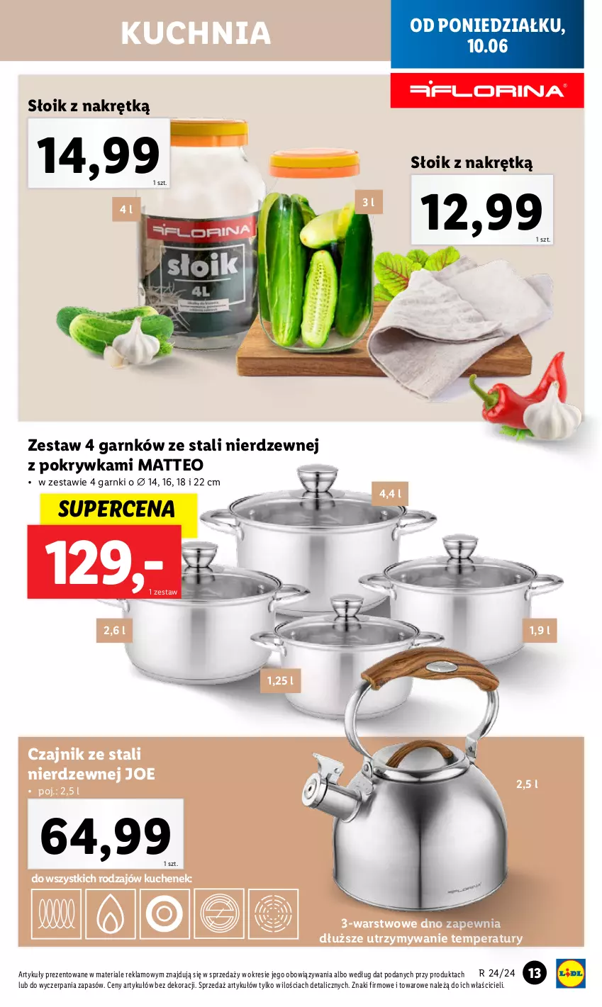 Gazetka promocyjna Lidl - GAZETKA - ważna 10.06 do 15.06.2024 - strona 15 - produkty: Czajnik, Kuchnia