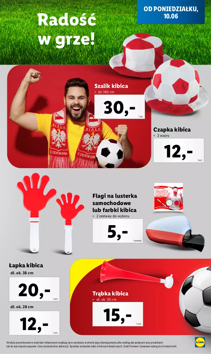 Gazetka promocyjna Lidl - GAZETKA - ważna 10.06 do 15.06.2024 - strona 21 - produkty: BIC, Czapka, Fa, Szal, Trąbka