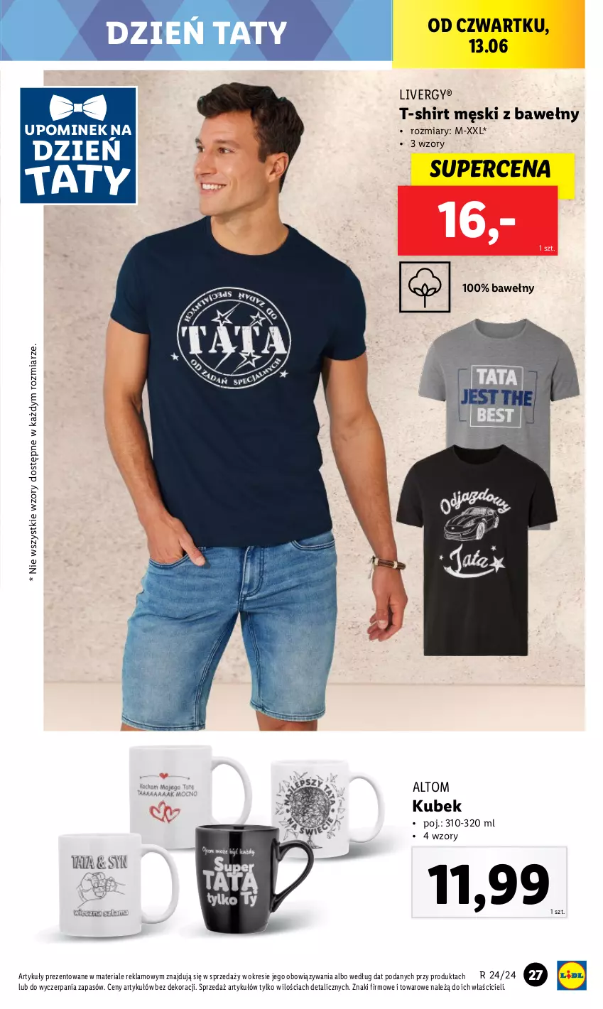 Gazetka promocyjna Lidl - GAZETKA - ważna 10.06 do 15.06.2024 - strona 35 - produkty: Kubek, Moda, T-shirt