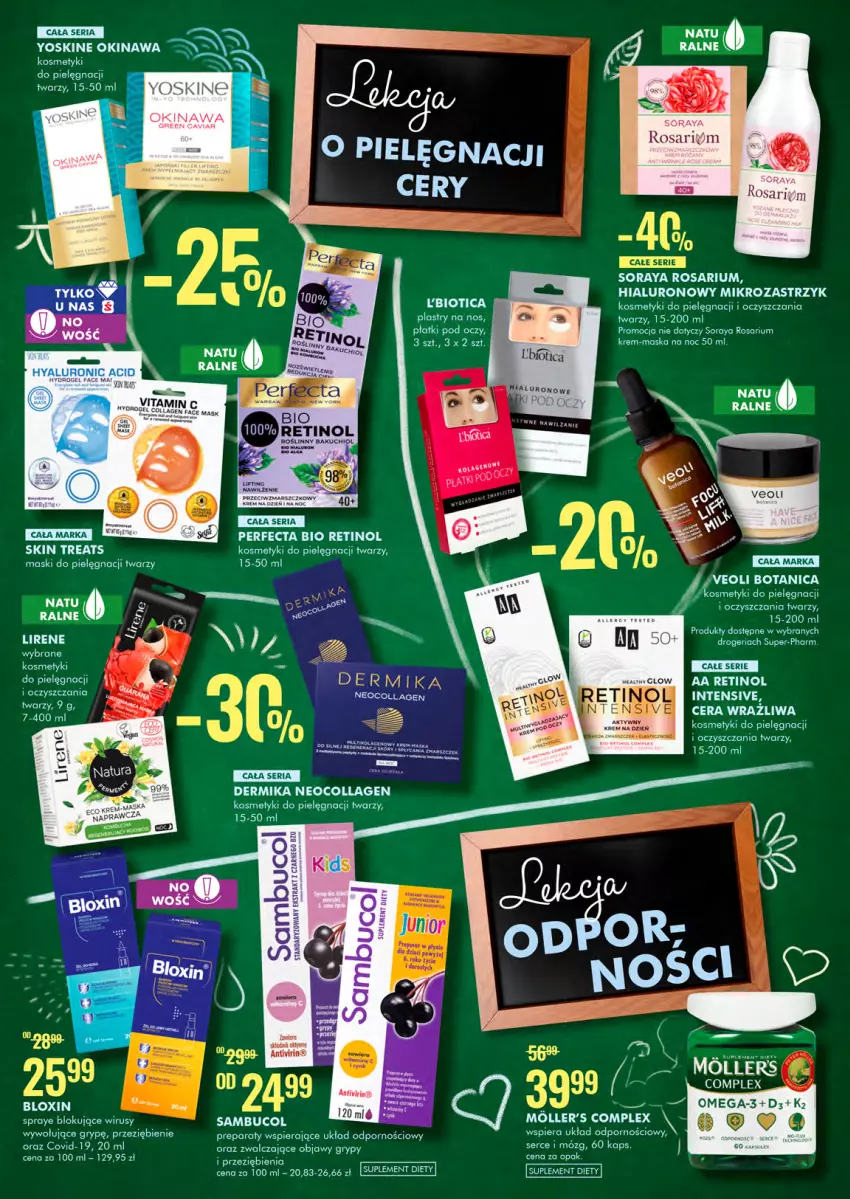 Gazetka promocyjna Super Pharm - Gazetka - ważna 02.09 do 15.09.2021 - strona 4 - produkty: Dermika, Gry, Kosmetyki do pielęgnacji, LG, Lirene, Maska, Omega-3, Perfecta, Por, Ser, Veoli Botanica, Yoskine