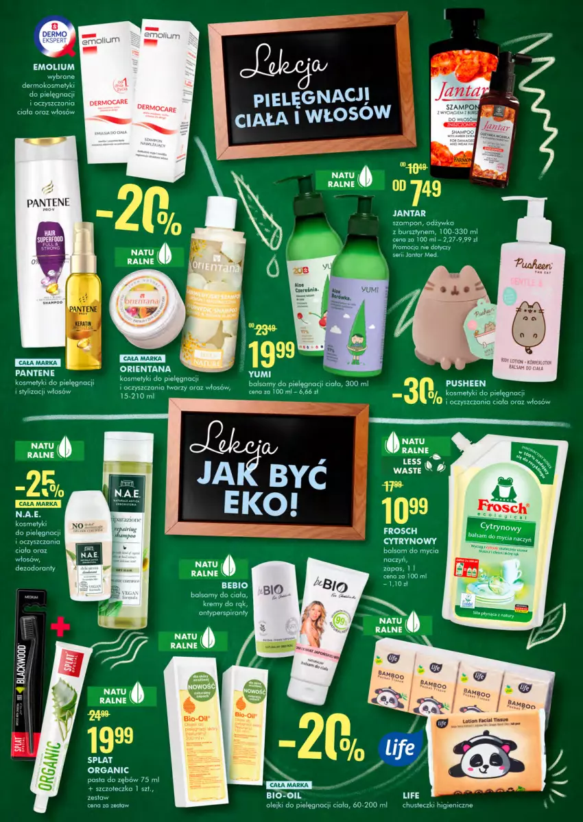 Gazetka promocyjna Super Pharm - Gazetka - ważna 02.09 do 15.09.2021 - strona 5 - produkty: Antyperspirant, Balsam do ciała, Bursztyn, Chusteczki, Dezodorant, Emolium, Fa, Kosmetyki do pielęgnacji, Lack, Olej, Pantene, Pasta do zębów, Szampon, Szczoteczka