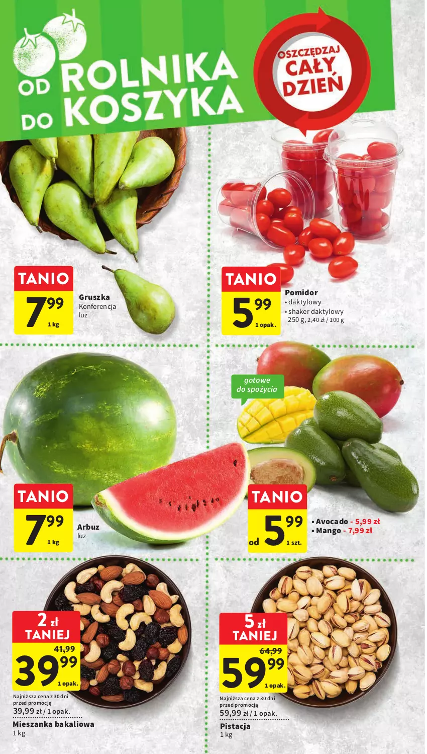 Gazetka promocyjna Intermarche - Gazetka Intermarche - ważna 04.05 do 10.05.2023 - strona 14 - produkty: Arbuz, Avocado, Mango, Mieszanka bakaliowa