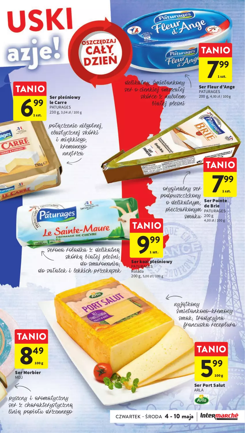 Gazetka promocyjna Intermarche - Gazetka Intermarche - ważna 04.05 do 10.05.2023 - strona 3 - produkty: Brie, Gin, LG, Piec, Por, Rolada, Sałat, Ser, Ser kozi, Ser pleśniowy