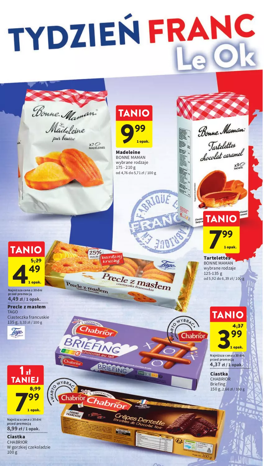 Gazetka promocyjna Intermarche - Gazetka Intermarche - ważna 04.05 do 10.05.2023 - strona 6 - produkty: Brie, Chabrior, Ciastka, Precle, Tago