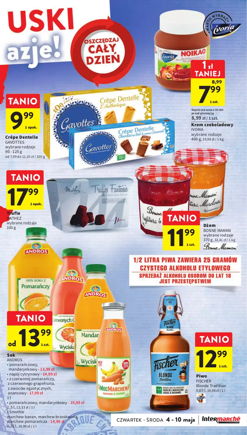 Gazetka promocyjna Intermarche - Gazetka Intermarche - ważna 04.05 do 10.05.2023 - strona 7 - produkty: Dżem, Gra, Napój, Piwo, Sok