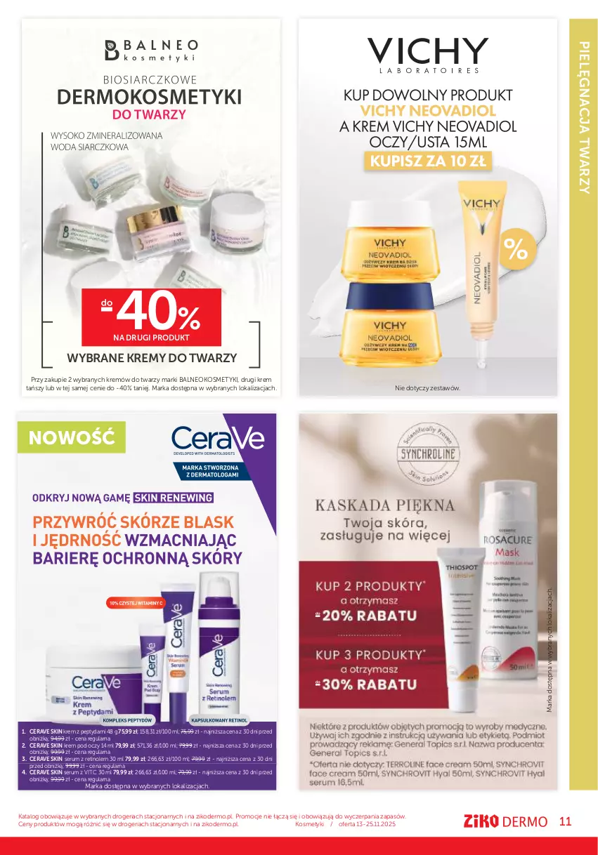 Gazetka promocyjna Ziko - Gazetka Ziko Dermo - ważna 13.11 do 25.11.2025 - strona 11 - produkty: CeraVe, Krem pod oczy, Rum, Ser, Serum