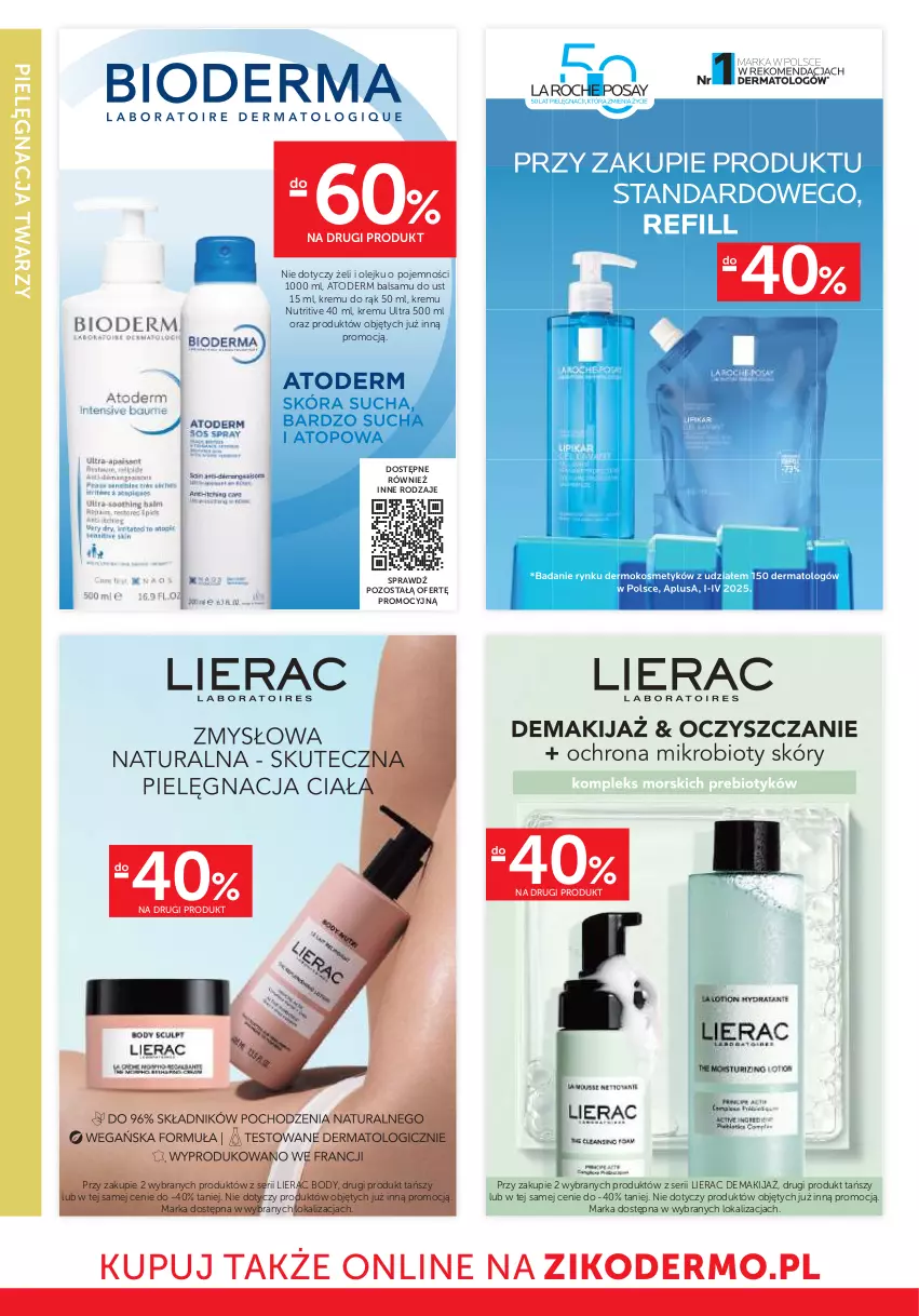 Gazetka promocyjna Ziko - Gazetka Ziko Dermo - ważna 13.11 do 25.11.2025 - strona 12 - produkty: Atoderm, Body, Lierac, Makijaż, Olej, Ser