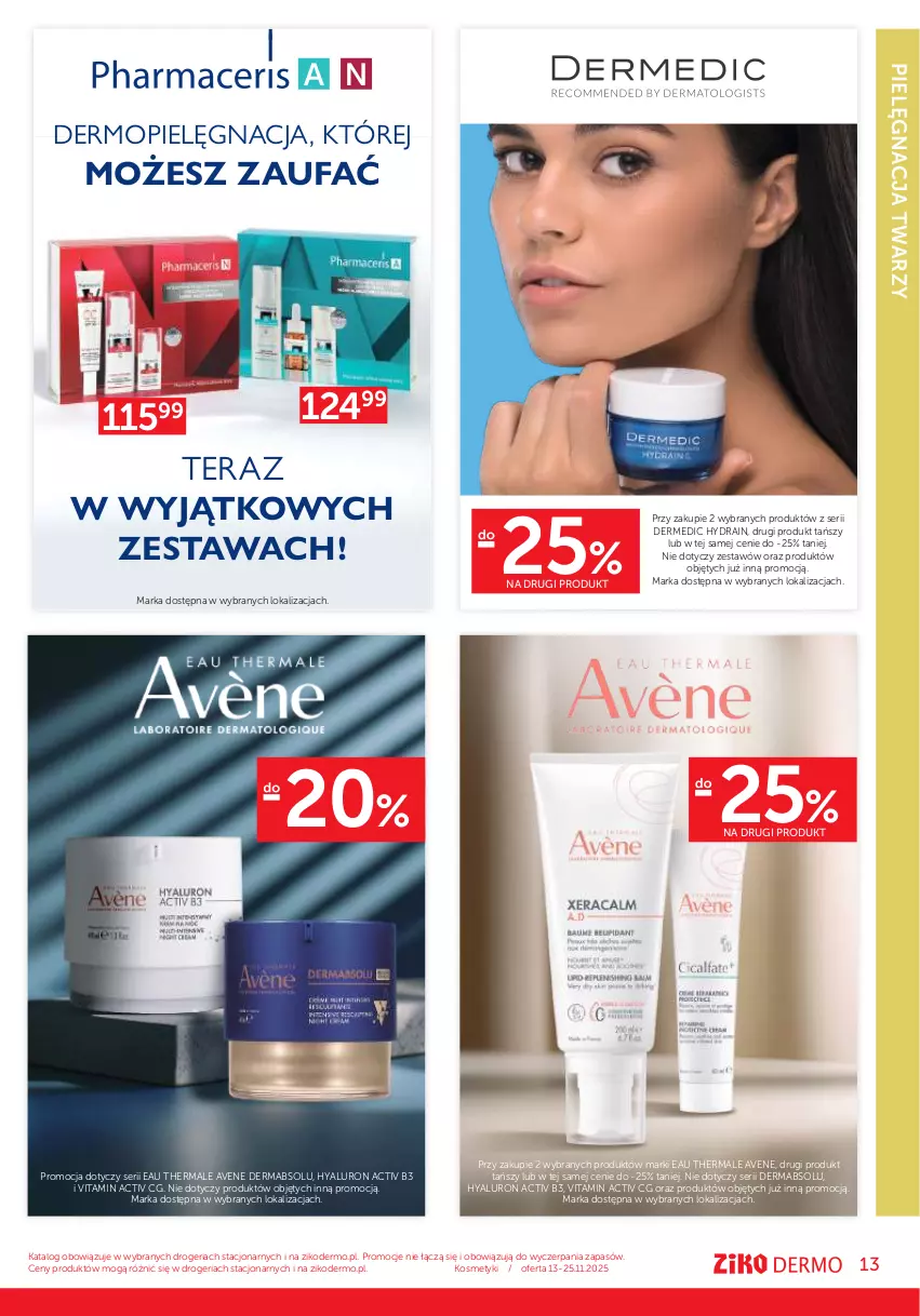 Gazetka promocyjna Ziko - Gazetka Ziko Dermo - ważna 13.11 do 25.11.2025 - strona 13 - produkty: Dermedic, Fa, Mop, Ser, Tera