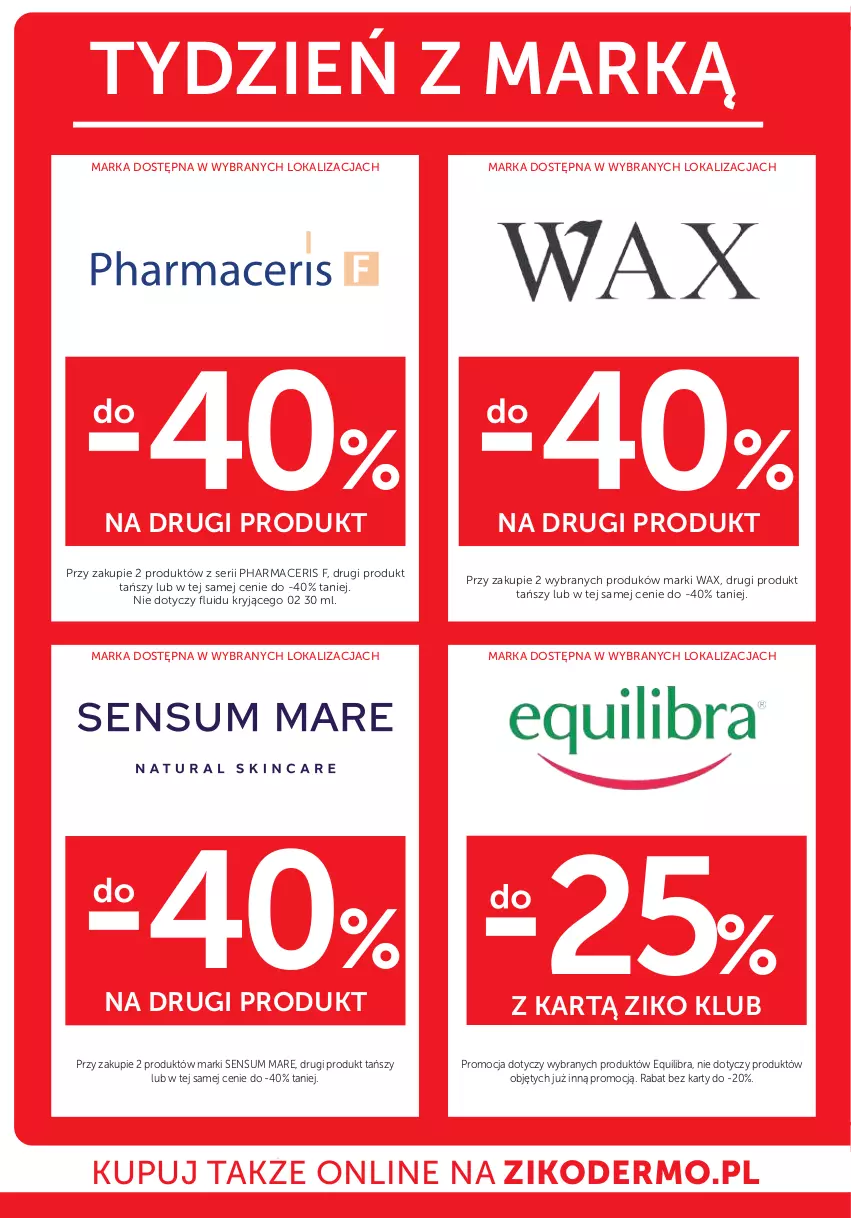 Gazetka promocyjna Ziko - Gazetka Ziko Dermo - ważna 13.11 do 25.11.2025 - strona 20 - produkty: Acer, Pharmaceris, Ser