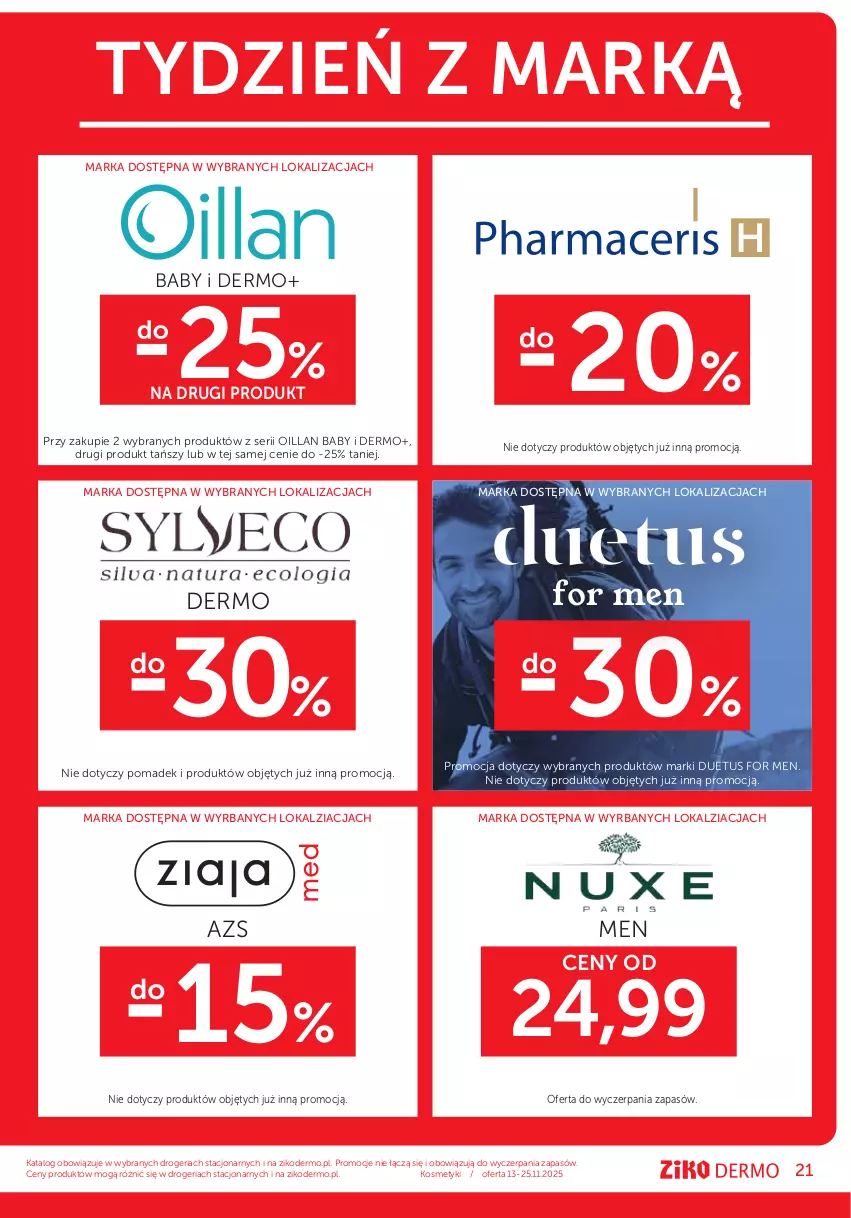 Gazetka promocyjna Ziko - Gazetka Ziko Dermo - ważna 13.11 do 25.11.2025 - strona 21 - produkty: Oillan, Ser