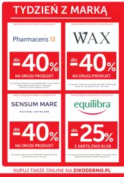 Gazetka promocyjna Ziko - Gazetka Ziko Dermo - Gazetka - ważna od 25.11 do 25.11.2025 - strona 20 - produkty: Ser, Acer, Pharmaceris