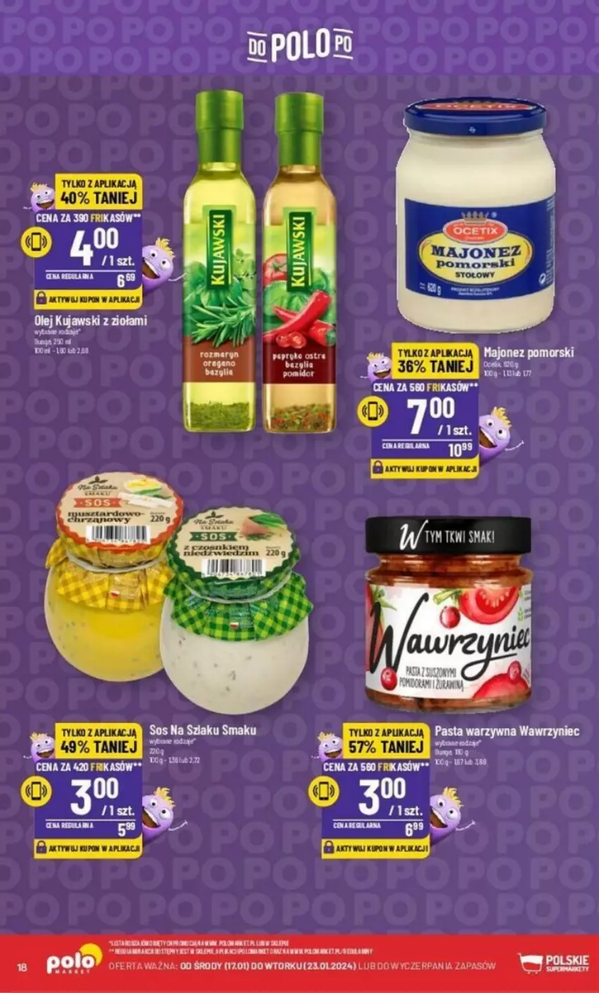 Gazetka promocyjna PoloMarket - ważna 17.01 do 23.01.2024 - strona 10 - produkty: Fa, Kujawski, Pasta warzywna