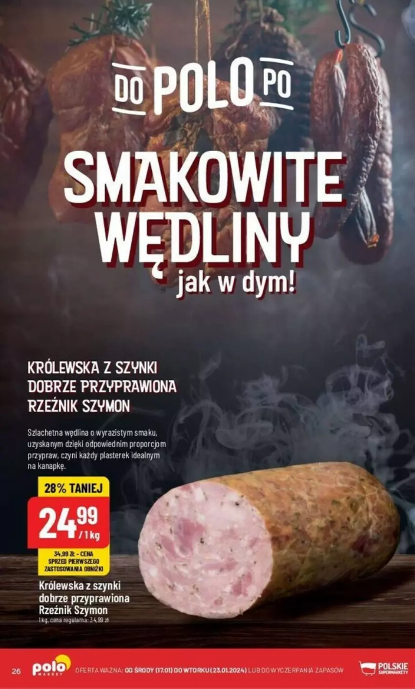 Gazetka promocyjna PoloMarket - ważna 17.01 do 23.01.2024 - strona 19 - produkty: Por, Wędlina