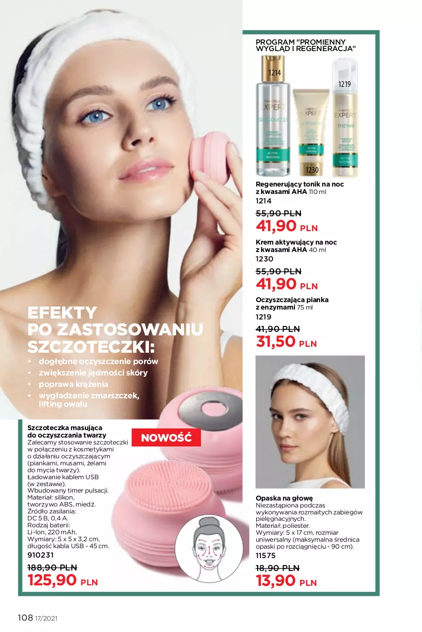 Gazetka promocyjna Faberlic - Gazetka - ważna 22.11 do 05.12.2021 - strona 108 - produkty: Gra, Mars, Mus, Opaska, Por, Silan, Szczoteczka, Tonik, Wasa