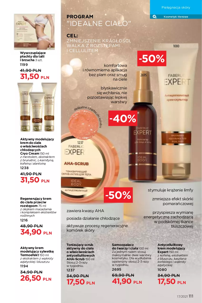 Gazetka promocyjna Faberlic - Gazetka - ważna 22.11 do 05.12.2021 - strona 111 - produkty: Gra, Krem do ciała, Olej, Pielęgnacja skóry
