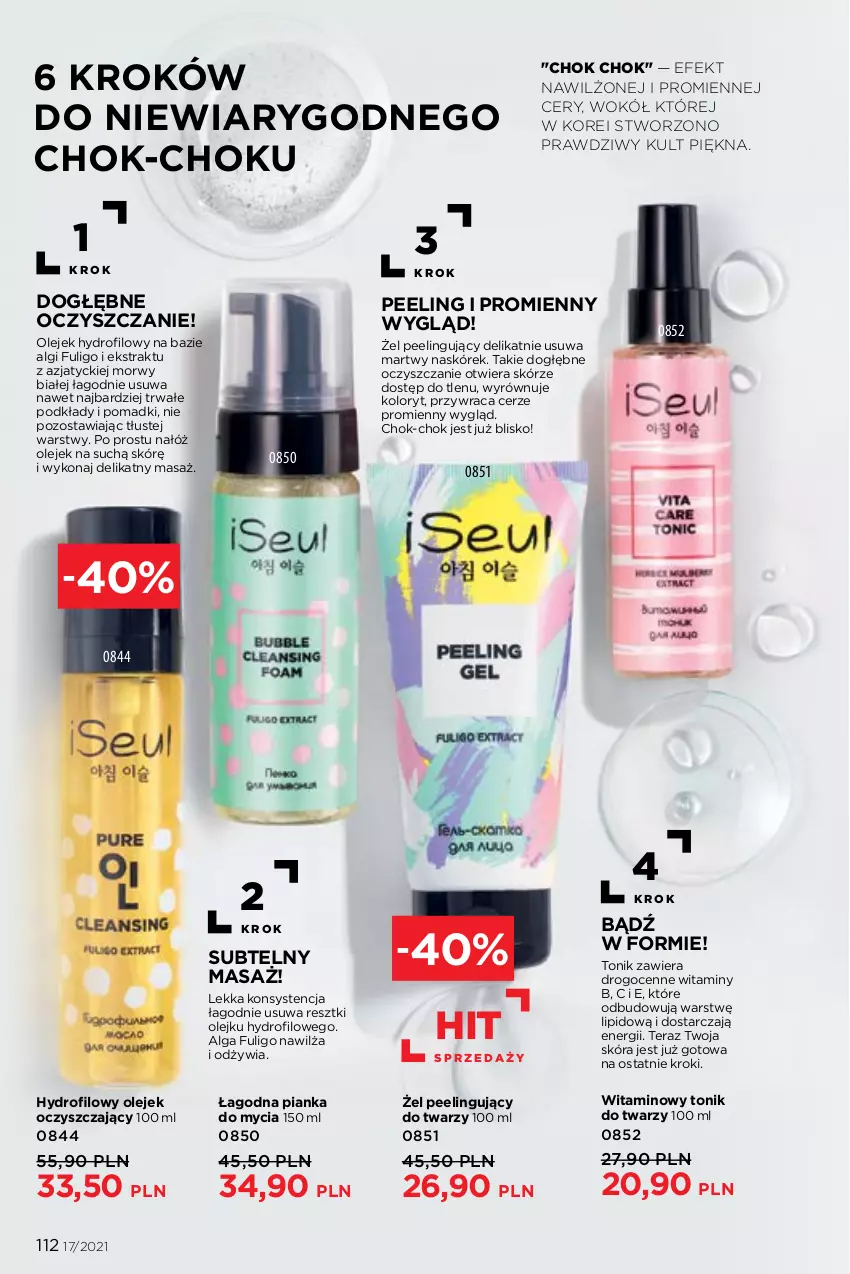Gazetka promocyjna Faberlic - Gazetka - ważna 22.11 do 05.12.2021 - strona 112 - produkty: LG, Olej, Peeling, Podkład, Tera, Tonik, Tonik do twarzy