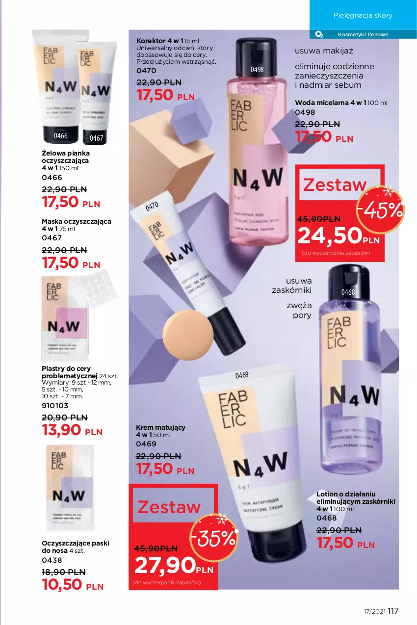 Gazetka promocyjna Faberlic - Gazetka - ważna 22.11 do 05.12.2021 - strona 117 - produkty: Cień, Makijaż, Maska, Pielęgnacja skóry, Por, Woda, Woda micelarna