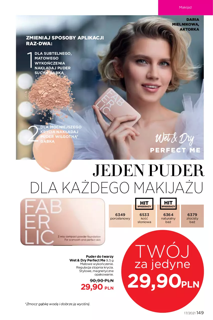 Gazetka promocyjna Faberlic - Gazetka - ważna 22.11 do 05.12.2021 - strona 149 - produkty: LG, Makijaż, Orka, Por, Puder, Puder do twarzy, Top