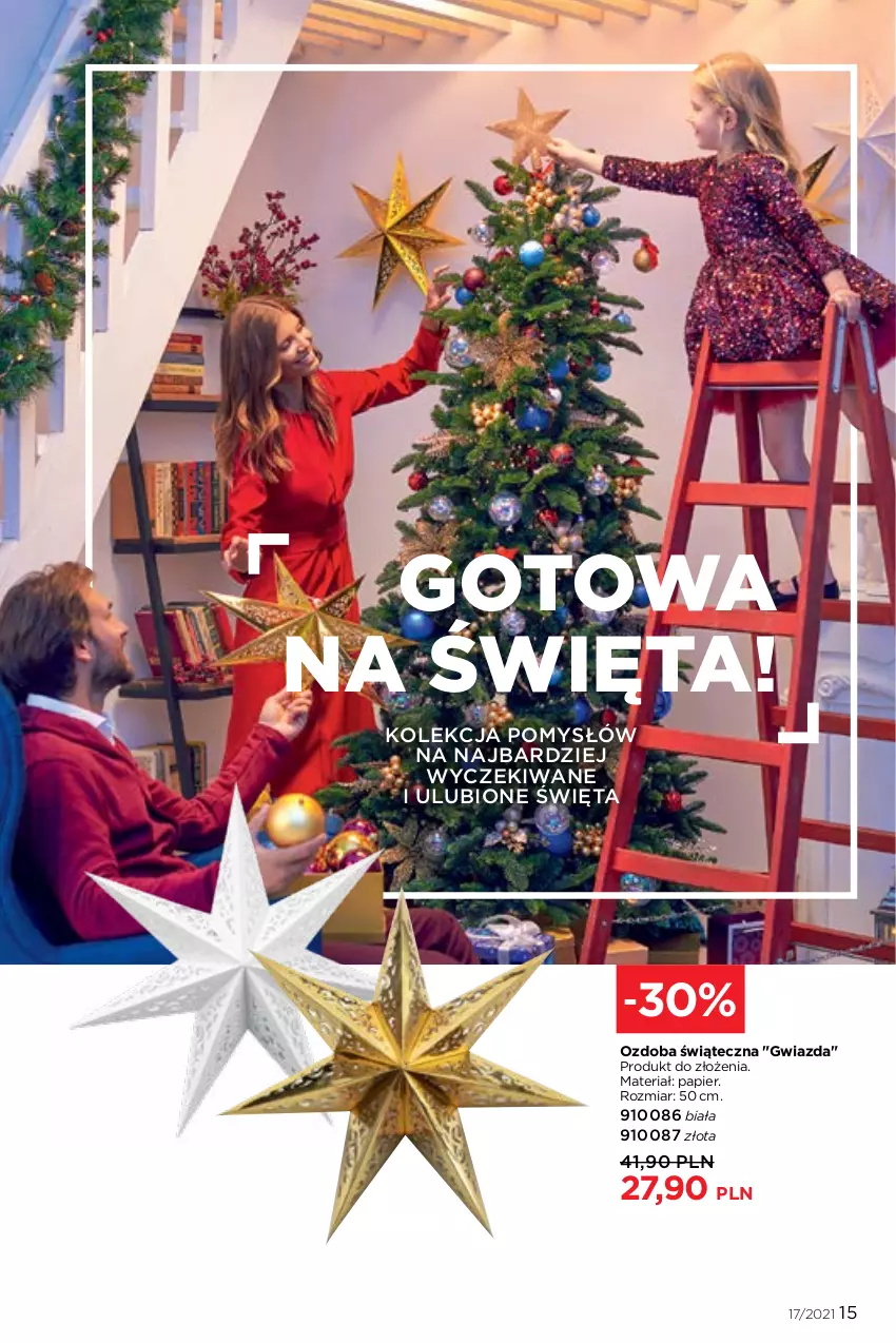 Gazetka promocyjna Faberlic - Gazetka - ważna 22.11 do 05.12.2021 - strona 15 - produkty: Gwiazda, Ozdoba, Papier