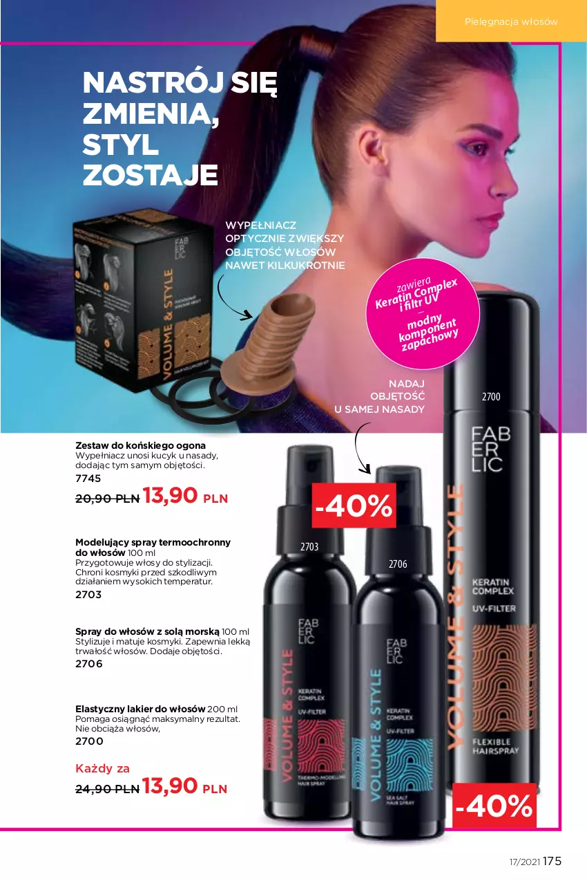 Gazetka promocyjna Faberlic - Gazetka - ważna 22.11 do 05.12.2021 - strona 175 - produkty: Lakier, Lakier do włosów, Pielęgnacja włosów, Sok