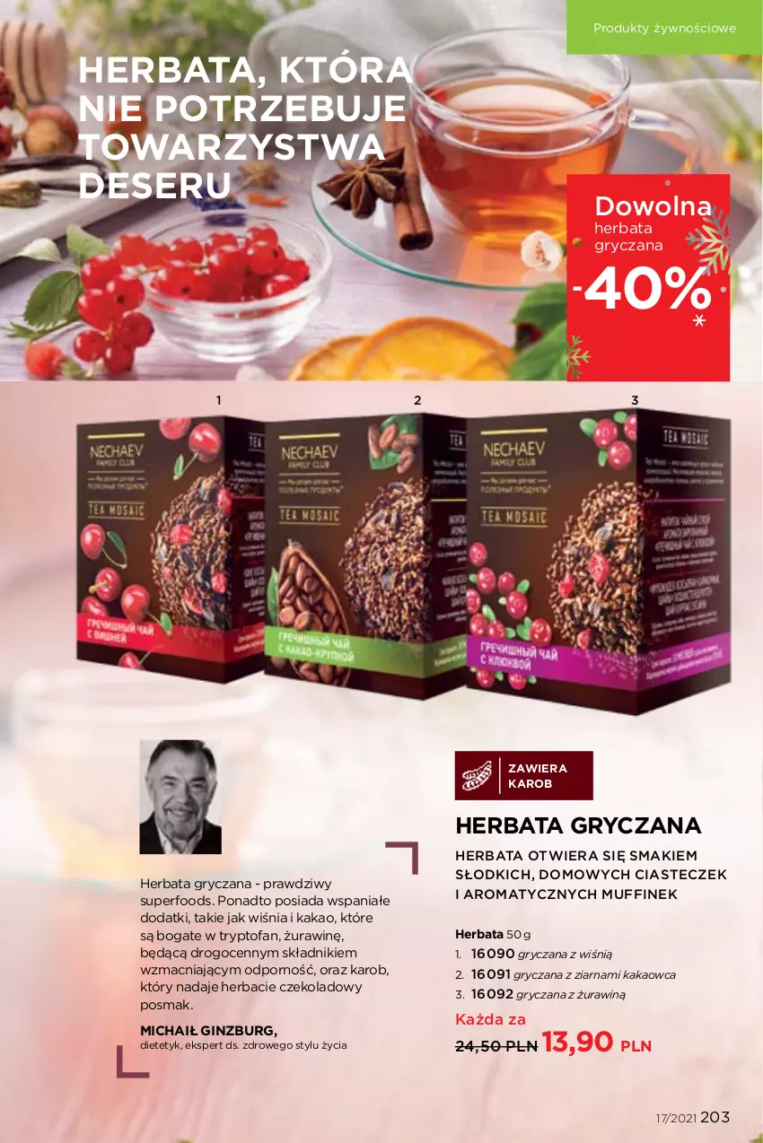 Gazetka promocyjna Faberlic - Gazetka - ważna 22.11 do 05.12.2021 - strona 203 - produkty: Deser, Fa, Gin, Gry, Herbata, Kakao, Por, Ser