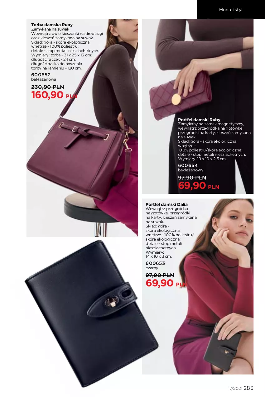 Gazetka promocyjna Faberlic - Gazetka - ważna 22.11 do 05.12.2021 - strona 283 - produkty: Moda, Por, Top, Torba