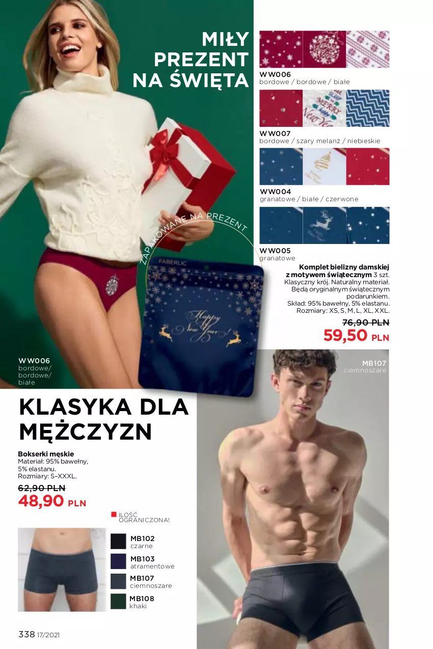 Gazetka promocyjna Faberlic - Gazetka - ważna 22.11 do 05.12.2021 - strona 338 - produkty: Bokserki, Gin, Gra, Granat, Ser