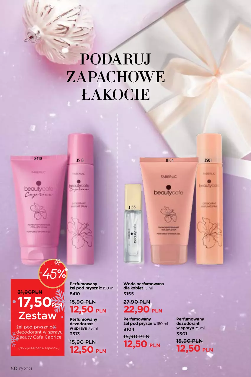 Gazetka promocyjna Faberlic - Gazetka - ważna 22.11 do 05.12.2021 - strona 50 - produkty: Dezodorant, Koc, Perfum, Woda, Woda perfumowana