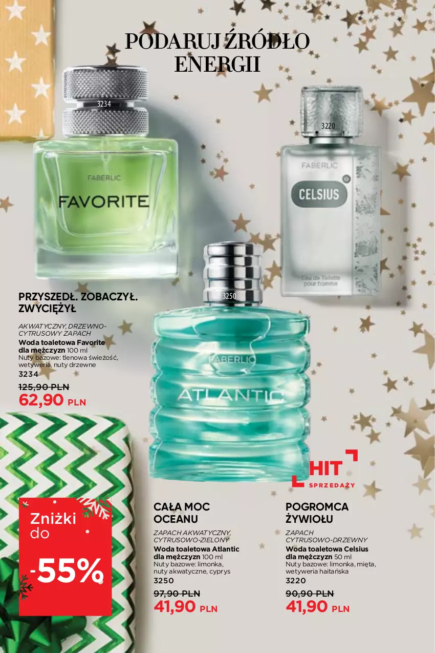 Gazetka promocyjna Faberlic - Gazetka - ważna 22.11 do 05.12.2021 - strona 58 - produkty: Fa, Limonka, Mięta, Nuty, Woda, Woda toaletowa