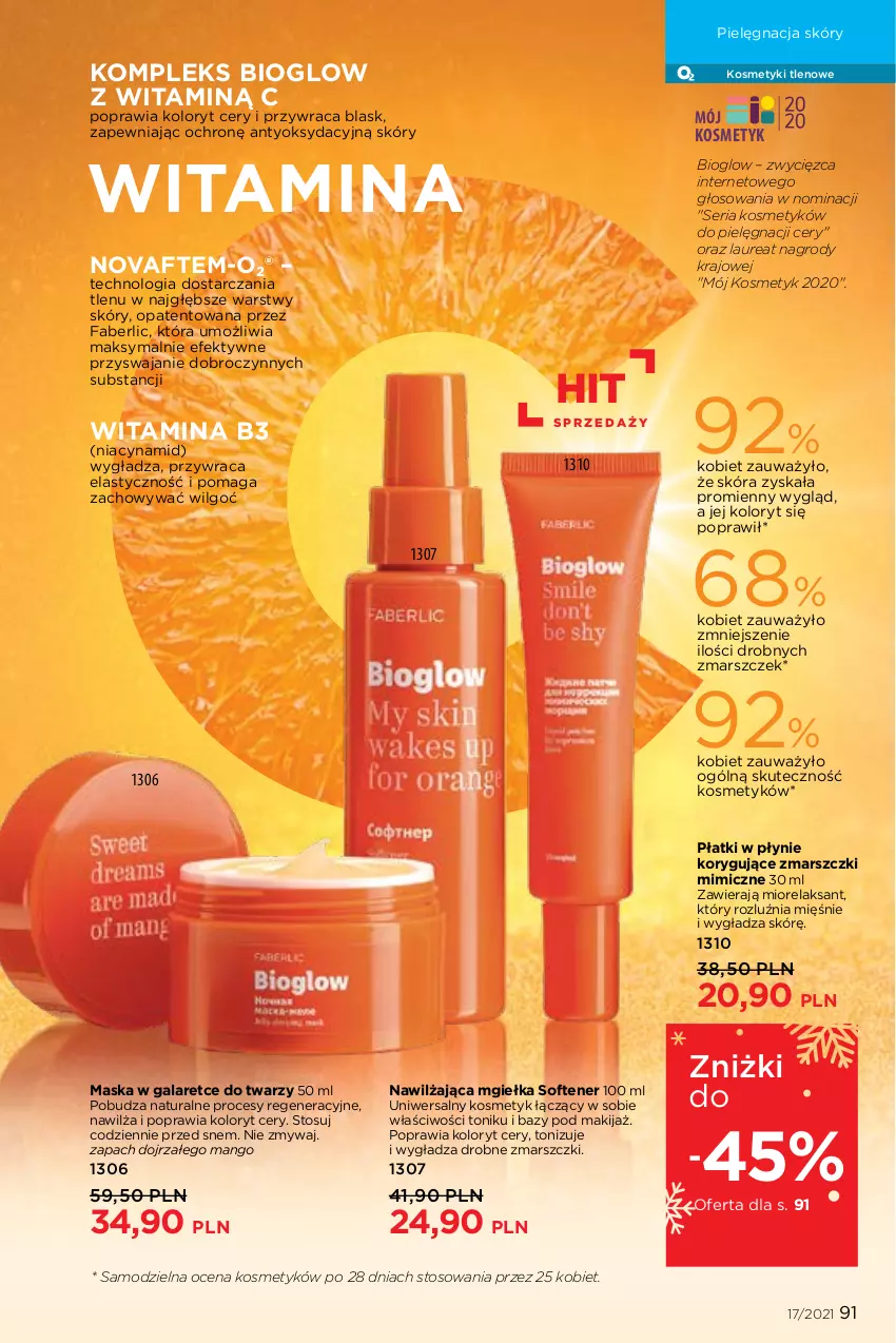 Gazetka promocyjna Faberlic - Gazetka - ważna 22.11 do 05.12.2021 - strona 91 - produkty: Fa, Gala, Laur, LG, Makijaż, Mango, Mars, Maska, Pielęgnacja skóry, Ser, Tonik