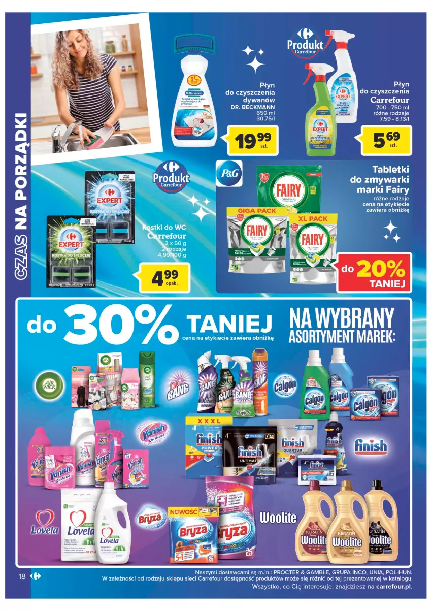 Gazetka promocyjna Carrefour - Gazetka Carrefour - ważna 08.11 do 19.11.2022 - strona 20 - produkty: Dywan, Fa, Fairy, Por, Tablet, Tabletki do zmywarki, Zmywarki