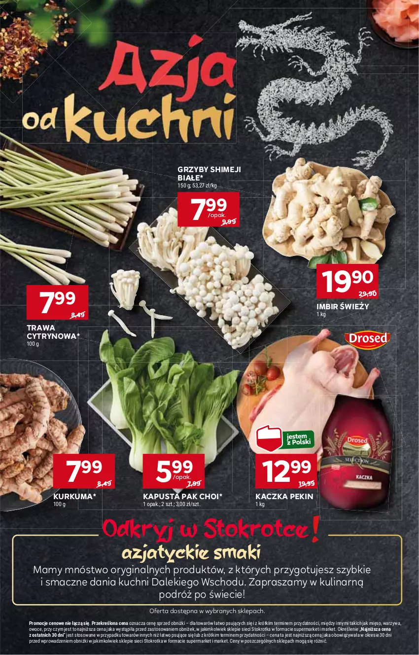 Gazetka promocyjna Stokrotka - Supermarket - ważna 29.05 do 05.06.2024 - strona 16 - produkty: Gin, Grzyby, HP, Imbir, Kaczka, Kurkuma