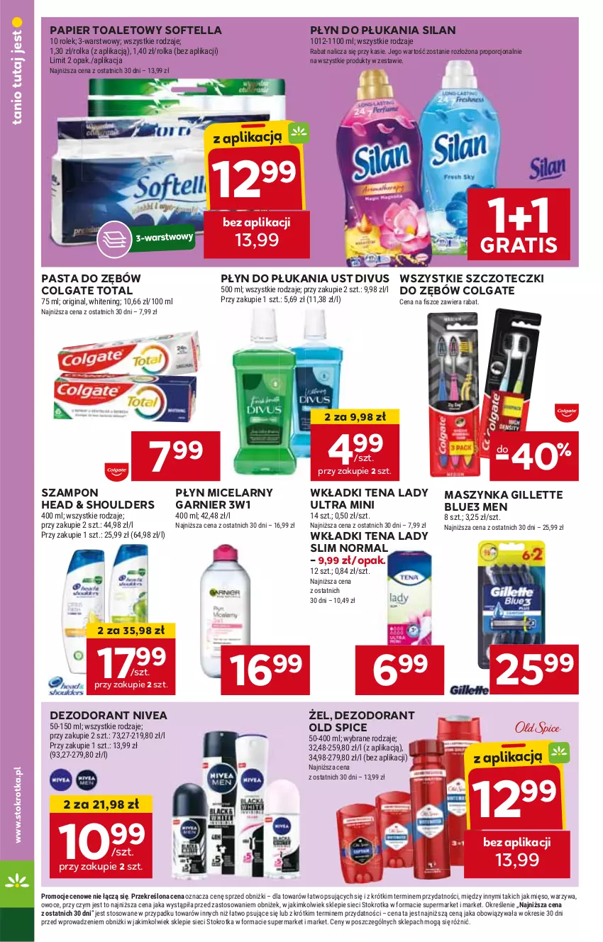 Gazetka promocyjna Stokrotka - Supermarket - ważna 29.05 do 05.06.2024 - strona 29 - produkty: Colgate, Colgate Total, Dezodorant, Garnier, Gillette, Gra, HP, LG, Maszynka, Nivea, Old Spice, Papier, Papier toaletowy, Pasta do zębów, Płyn do płukania, Płyn micelarny, Silan, Szampon, Szynka, Wkładki