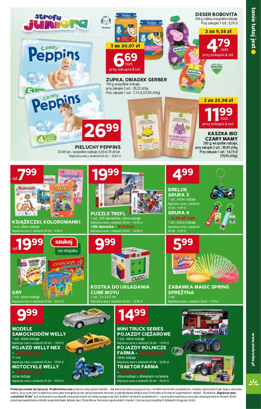 Gazetka promocyjna Stokrotka - Supermarket - ważna 29.05 do 05.06.2024 - strona 30 - produkty: BoboVita, Deser, Fa, Gerber, Gry, HP, Pieluchy, Pojazd, Puzzle, Ser, Traktor, Zabawka