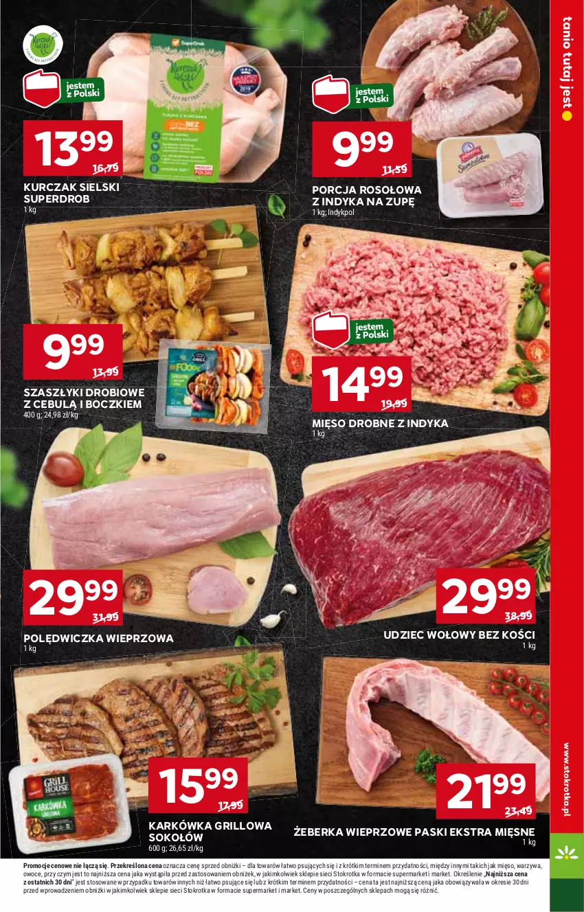 Gazetka promocyjna Stokrotka - Supermarket - ważna 29.05 do 05.06.2024 - strona 9 - produkty: Grill, HP, Kurczak, Mięso, Polędwiczka wieprzowa, Por, Sok, Sokołów, Udziec wołowy