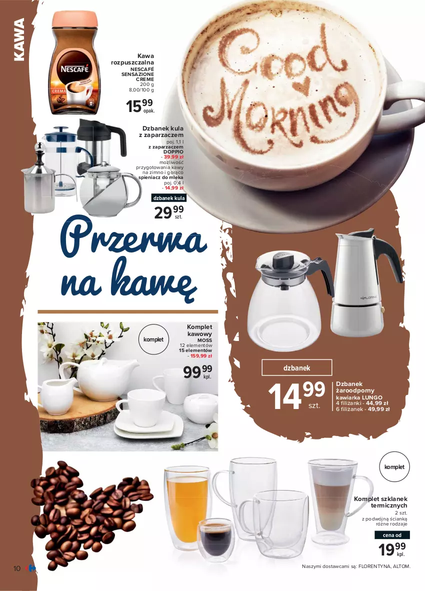 Gazetka promocyjna Carrefour - Gazetka Smaczne gotowanie - ważna 10.05 do 22.05.2021 - strona 10 - produkty: Dzbanek, Kawa, Kawa rozpuszczalna, Kawiarka, Nescafé, Por, Zaparzacz