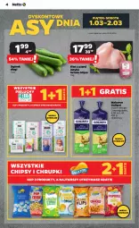 Gazetka promocyjna Netto - Artykuły spożywcze - Gazetka - ważna od 06.03 do 06.03.2024 - strona 4 - produkty: Makaron, Gra, Pieluchy, Ogórek, Chipsy, Goliard, Filet z piersi indyka, Chrupki