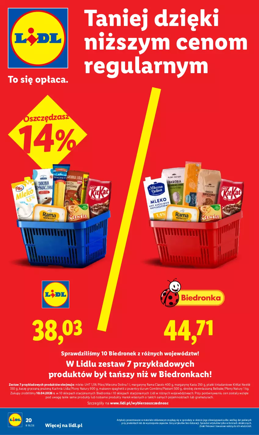 Gazetka promocyjna Lidl - Gazetka ważna od 7.05 do 9.05 - ważna 07.05 do 09.05.2026 - strona 20 - produkty: Danio, Dron, Gra, Gry, Kasia, Kuchnia, Makaron, Mleko, Nestlé, Pilos, Por, Rama, Rum, Spaghetti