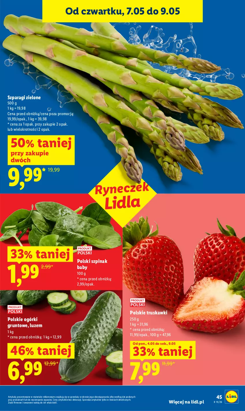 Gazetka promocyjna Lidl - Gazetka ważna od 7.05 do 9.05 - ważna 07.05 do 09.05.2026 - strona 43 - produkty: Grunt, Szpinak, Truskawki