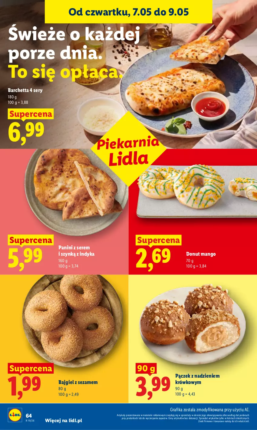 Gazetka promocyjna Lidl - Gazetka ważna od 7.05 do 9.05 - ważna 07.05 do 09.05.2026 - strona 64 - produkty: Donut, Gra, Grafika, Mango, Pączek, Por, Ser, Sezam