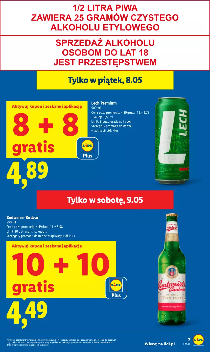 Gazetka promocyjna Lidl - Gazetka ważna od 7.05 do 9.05 - ważna 07.05 do 09.05.2026 - strona 7 - produkty: Gra, Lech Premium, Ser