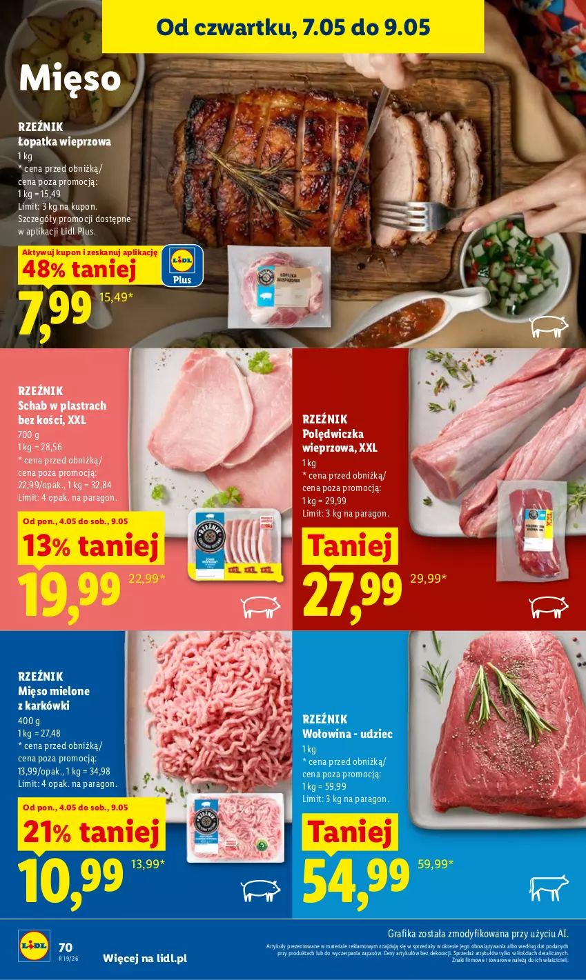 Gazetka promocyjna Lidl - Gazetka ważna od 7.05 do 9.05 - ważna 07.05 do 09.05.2026 - strona 70 - produkty: Gra, Grafika, Mięso, Mięso mielone, Polędwiczka wieprzowa, Wołowina