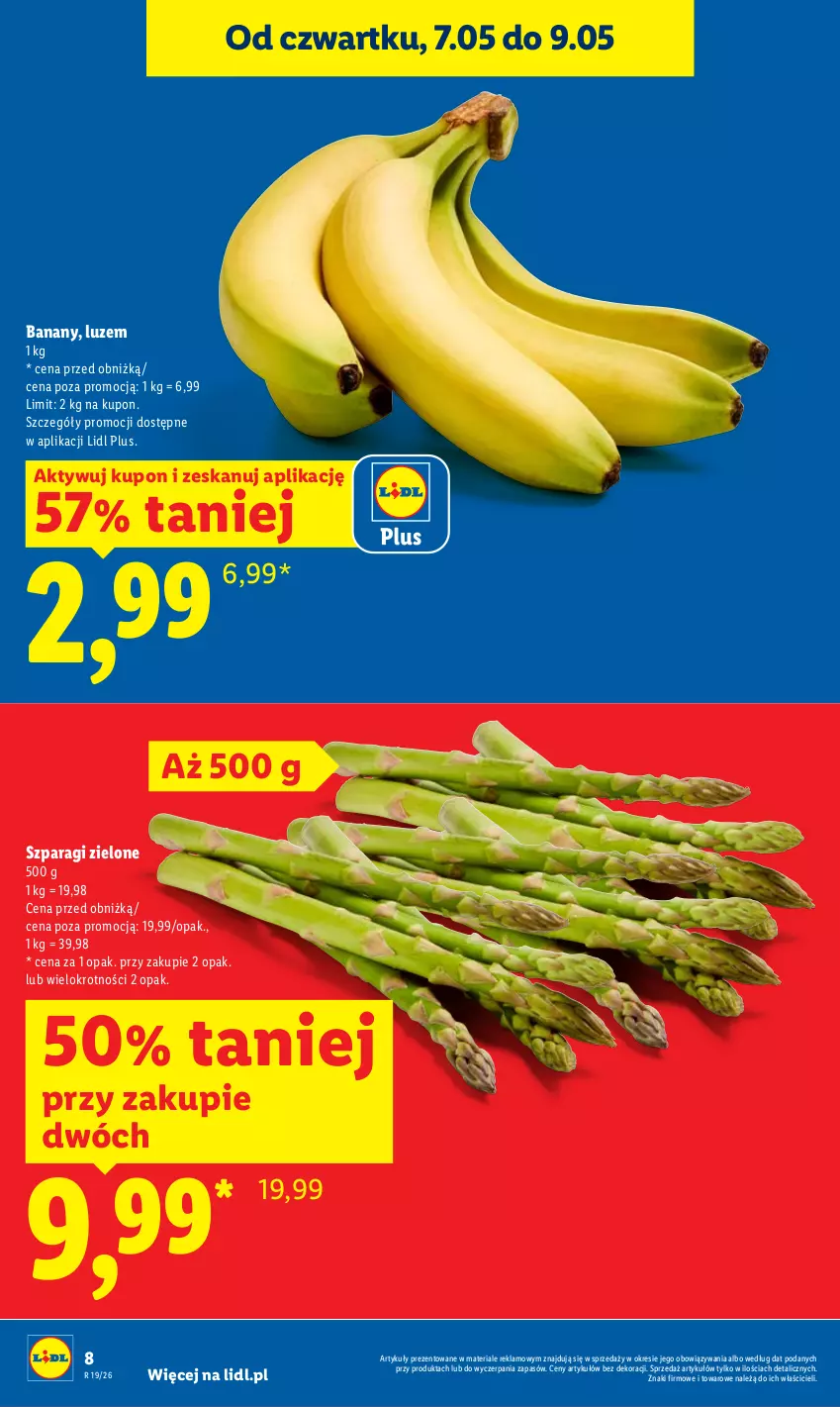 Gazetka promocyjna Lidl - Gazetka ważna od 7.05 do 9.05 - ważna 07.05 do 09.05.2026 - strona 8 - produkty: Banany