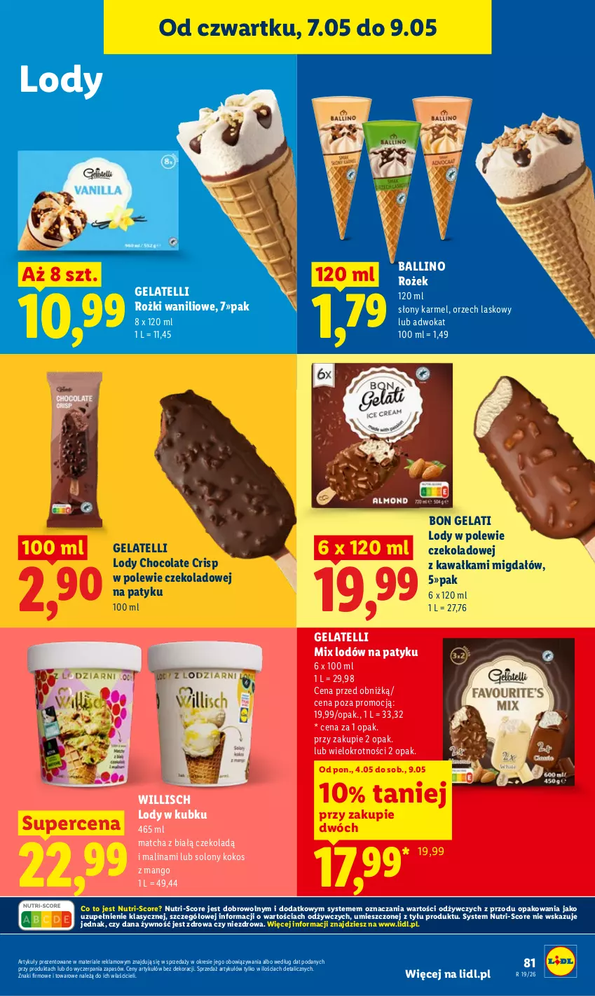 Gazetka promocyjna Lidl - Gazetka ważna od 7.05 do 9.05 - ważna 07.05 do 09.05.2026 - strona 81 - produkty: Kawa, Kokos, Lody, Mango